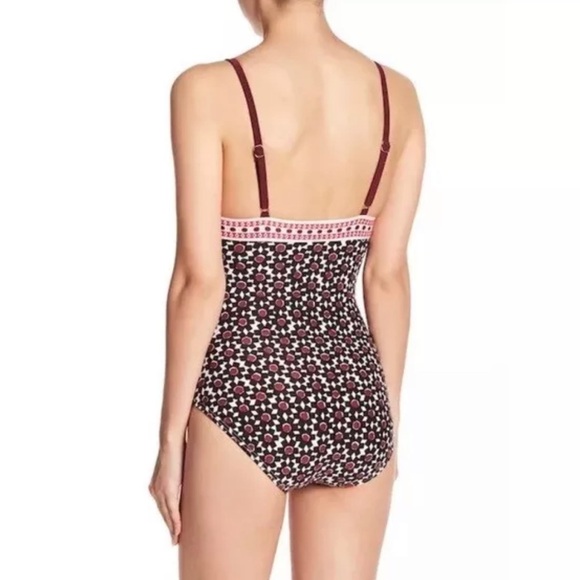 Kate Spade Red Coronado Beach Triangle Swimsuit size S in sumac red - Picture 3 of 10
